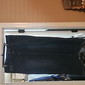 Dark wash Jean skirt